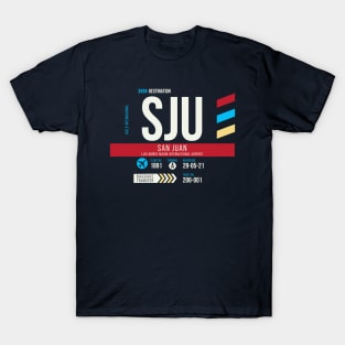 San Juan (SJU) Airport Code Baggage Tag C T-Shirt